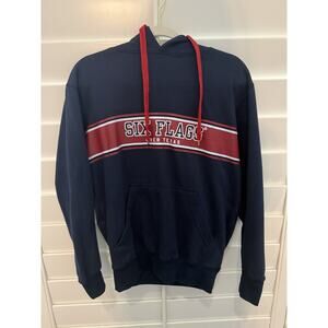 Six Flags Over Texas Hoodie Men’s Cozy Comfy Theme Park Casual Relaxed XS